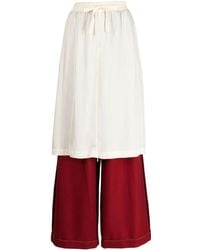 Undercover - Layered Wide-Leg Trousers - Lyst