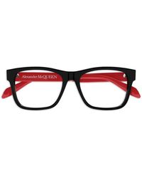 McQueen - Square Full-Rim Eyeglasses - Lyst