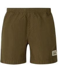 C.P. Company - Chrome-R Nylon Swim Shorts With Logo Label - Lyst