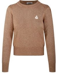 Isabel Marant - Trui Met Ronde Hals En Logo - Lyst