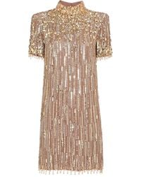 Jenny Packham - Snapdragon Minikleid Mit Pailletten - Lyst