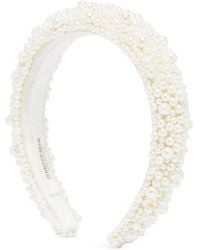 Jennifer Behr - Bailey Pearl-Embellished Headband - Lyst