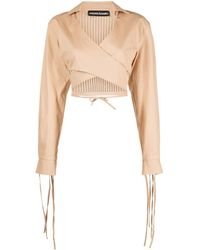 ANDREADAMO - Crossover-strap Cropped Top - Lyst