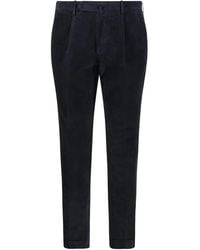 Santaniello - Pleated Corduroy Trousers - Lyst