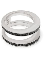 Tom Wood - Vault Double Ring Mit Schwarzem Spinell - Lyst