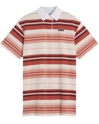 Maison Kitsuné - Striped Polo Mini Dress - Lyst