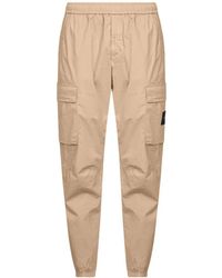 Stone Island - Slim-Fit Trousers - Lyst