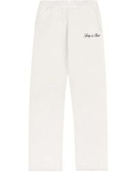 Sporty & Rich - Logo-Embroidered Trousers - Lyst