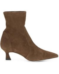Stuart Weitzman - Vinnie Pointed-Toe Ankle Boots - Lyst