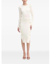 Guess - Ribbed-Knit Midi Dress - Lyst