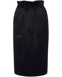 Adam Lippes - Jupe Crayon À Taille Froncée - Lyst