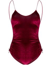 Oséree Badpak Met Open Rug - Rood