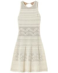 Twinset - Floral-Motif Sleeveless Mini Dress - Lyst