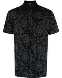Versace - Polo Shirt With Jacquard Effect - Lyst