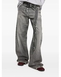 Acne Studios グレー ラップパンツ ブラック | Lyst