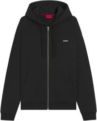 HUGO - Zip-Up Hooded Jacket - Lyst