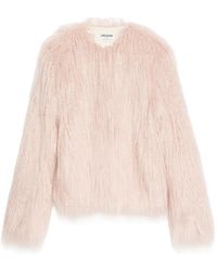 Zadig & Voltaire - Freddie Curly Faux Fur Coat - Lyst