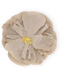 Dolce & Gabbana - Popeline-Brosche Mit Blumenapplikation - Lyst