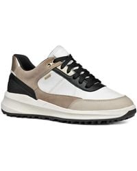 Geox - Leather Panelled Sneakers - Lyst