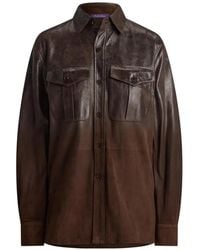 Ralph Lauren - Landry Degradé Suede Shirt - Lyst