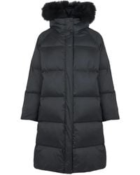 Yves Salomon - Fur-Trim Hooded Down Coat - Lyst