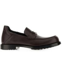 Balenciaga - Comfy Logo-Plaque Leather Loafers - Lyst