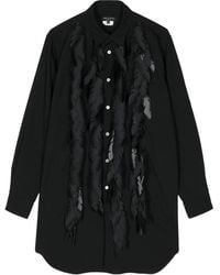 Comme des Garçons - Leaf-Appliqué Long-Sleeve Shirt - Lyst