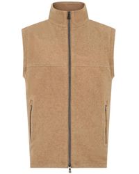 Fedeli - Zip-Up Cashmere Gilet - Lyst
