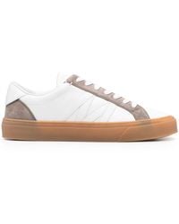 Moncler - Monaco 2 レザースニーカー - Lyst