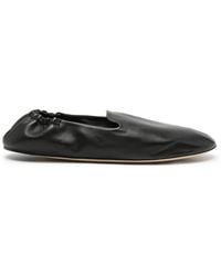 The Row - Casa Elasticated Leather Slippers - Lyst