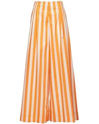 La DoubleJ - Vertical-Stripe Palazzo Trousers - Lyst