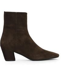 Evaluna - Pointed-Toe Suede Ankle Boots - Lyst