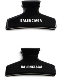 Balenciaga - Lot de deux barrettes Holli à logo imprimé - Lyst