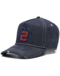 DSquared² - D2 College Denim Baseball Cap - Lyst