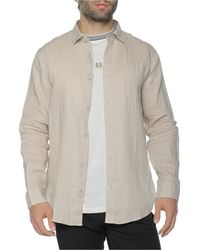 ARMANI EXCHANGE - Logo-Embroidered Shirt - Lyst