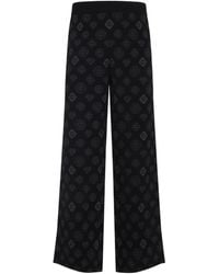 CASABLANCA - Logo-Pattern Knitted Trousers - Lyst