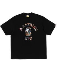 A Bathing Ape - Hybric Camo College Relaxed-Fit T-Shirt - Lyst