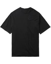 Yohji Yamamoto - T-shirt en coton à design asymétrique - Lyst