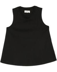Psophia - Sleeveless Crew-Neck Cotton Tank Top - Lyst