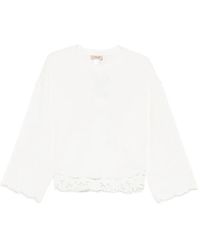 Twinset - Eembroidered-Detail Sweatshirt - Lyst