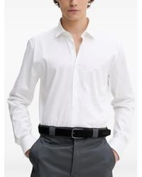 HUGO - Long-Sleeve Button-Fastening Shirt - Lyst
