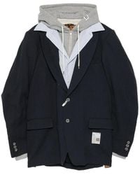 Maison Mihara Yasuhiro - Wool Layered Jacket - Lyst