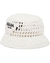 Prada - Sombrero de pescador con logo bordado - Lyst