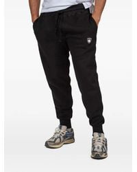 PODHIO - Shield Logo-Patch Drawstring Track Pants - Lyst