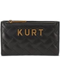 Kurt Geiger - Kensington Quilted Zip Leather Wallet - Lyst
