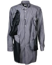 Comme des Garçons - Striped Panelled Shirt - Lyst