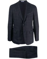 Boglioli - Single-breasted Check-pattern Linen Suit - Lyst