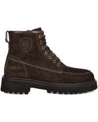 Blauer - Bottes En Daim À Lacets - Lyst