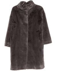 Herno - Funnel-neck Coat - Lyst