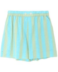 Xirena - Casey Striped Cotton Shorts - Lyst